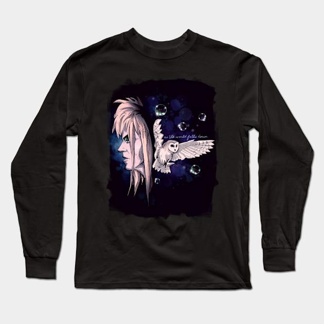 As The World Falls Down Long Sleeve T-Shirt by LVBart